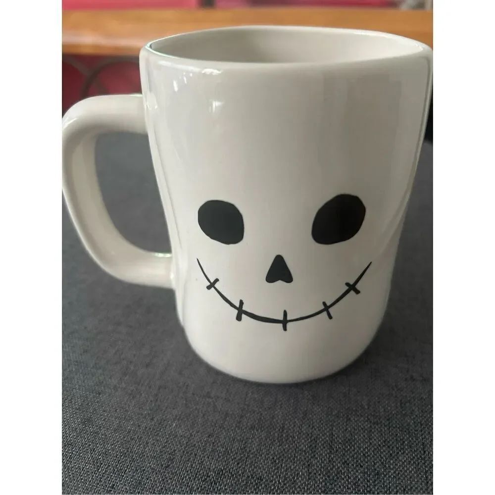 Rae Dunn Double Sided Mug Spooky And Ghost Face On The Other Side